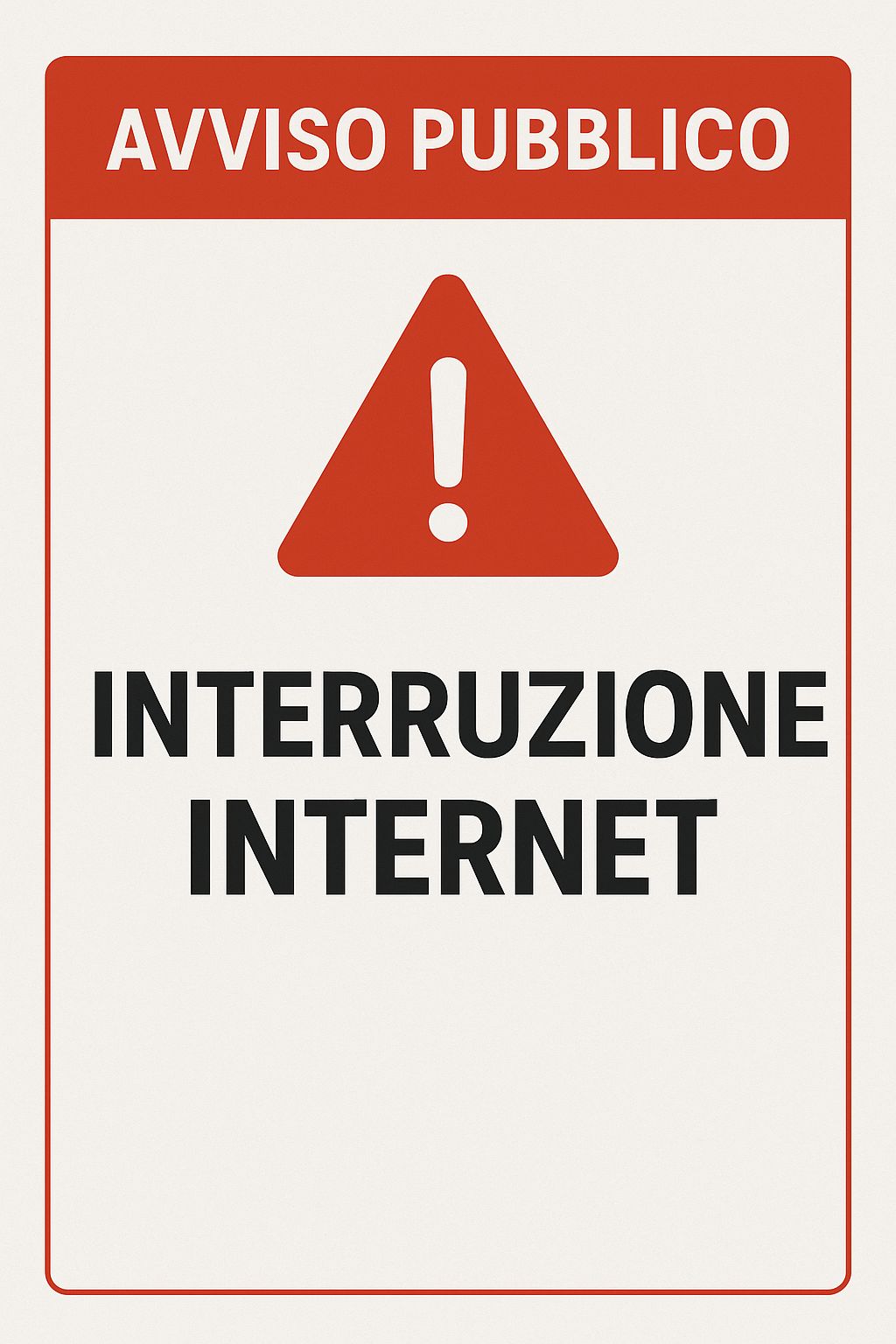 interruzione internet